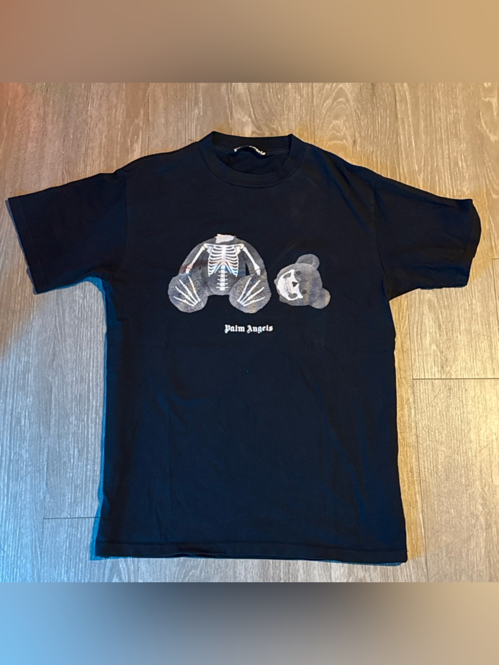 Palm Angels Black Skeleton Bear T-Shirt
